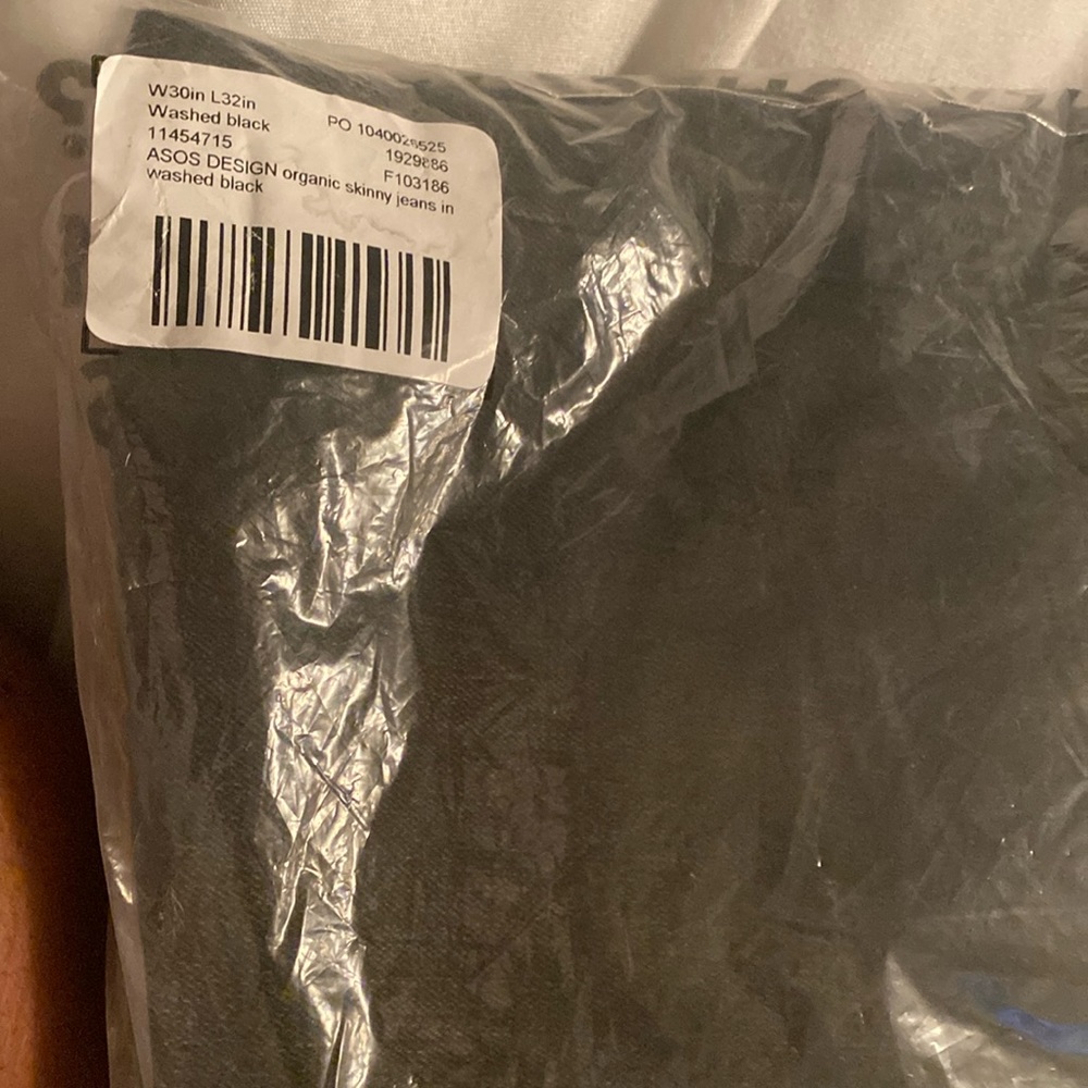 ASOS men’s black skinny jeans size 32x30 brand new $35